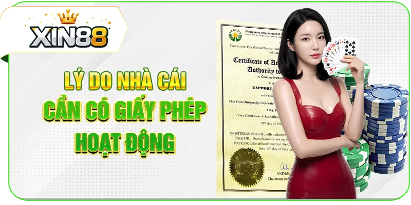 Lý do nhà cái cần có giấy phép hoạt động